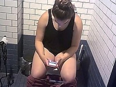 Hidden cam public toilet