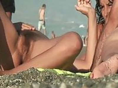 Nude teen on the beach