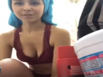Cutie on periscope right after shower