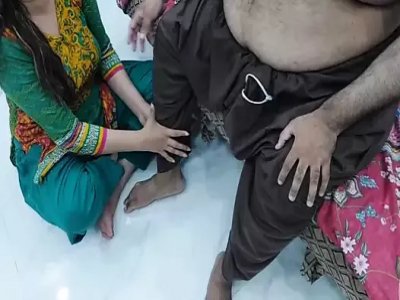 Indian Bahu Doing Foot Massage of Rich Old Sasur Than