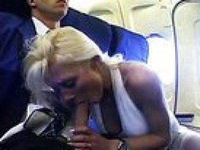 Girl on a plane fucked by big cock