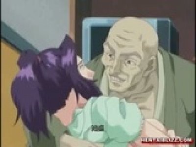 Japanese hentai mom with huge jugs gets fucked by old man