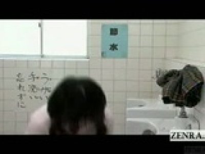 Subtitled Japanese futanari schoolgirl frantic arousal