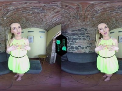 Another sexy blonde chick is about to visit you in our virtual reality room