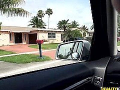 Hot latina sucks him off in the car before he takes her home for a ... HD