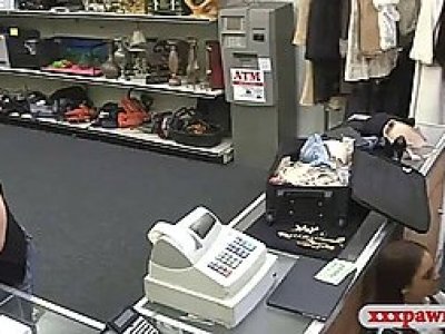 Hot stewardess fucked by the pawn man