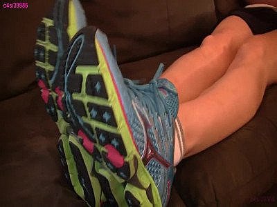 Penny Mizuno sneakers off sockplay resting PREVIEW