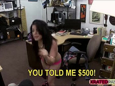 Busty horny Brunette Cuban fucked hard