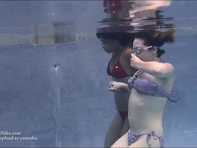 Girls underwater