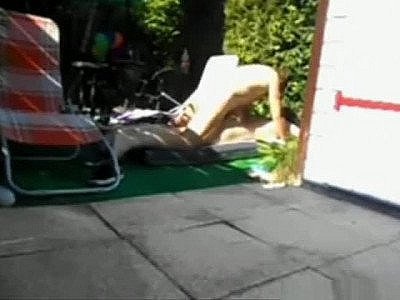 Garden quickie with my wife Sandy