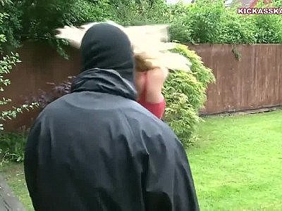 Blonde musclebound fight honey scene hd HD