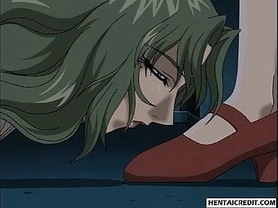 Hentai babe in leash