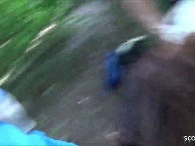 Cute Teen Jeeny Real Public Threesome in Berlin Tiergarten