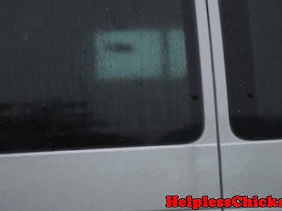 Hitching teenie dominated by rough master   