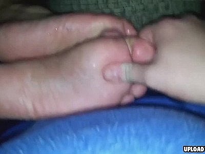 Stunning Girl Jerks A Dick With Her Feet Wanting His Dick Cream