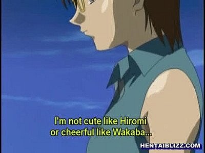 Japanese anime cutie caught and intense poked