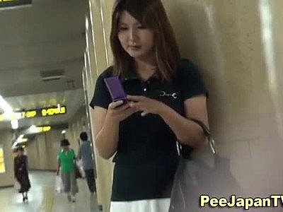 Peeing asians toilet cam