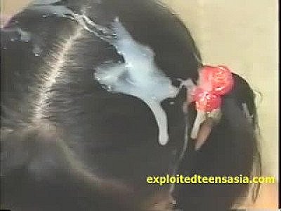 Jav Idol Teen Gets Bukkake Hair and Face Bound And Fucked