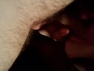Slut with hot lips gets cum all over her...