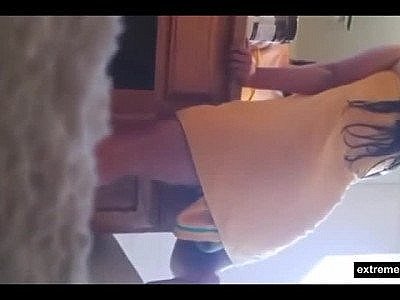 My sister grinding on the sink all alone