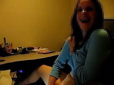 Voyeur Watching His Girlfriend Have Passionate Cybersex