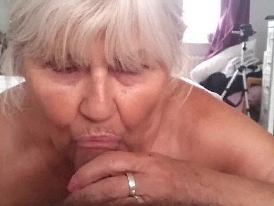 65 year old granny sucks cock pov style