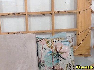 Lovely Babe Rides Dildo live