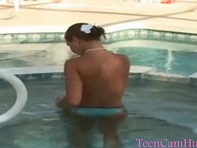 Big Tits By the Pool