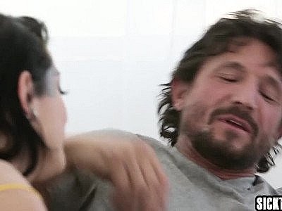 Horny tattooed MILF banged hard by a perverted guy HD