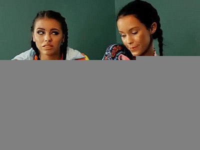 Adriana Chechik and Megan Rain FFM blowjob in the classroom