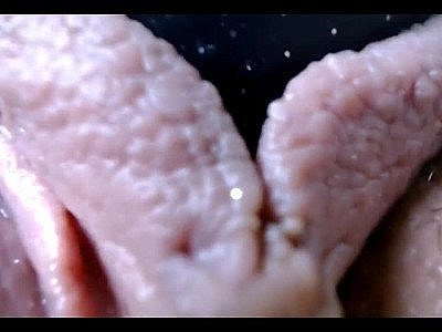 Vibed pink pussy toy fucked up close POV
