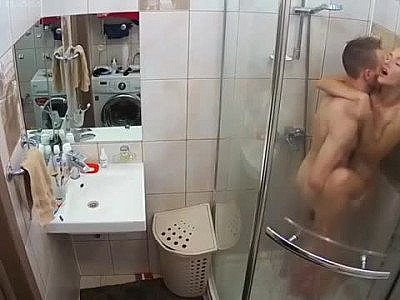 Fucking skinny wife in the shower