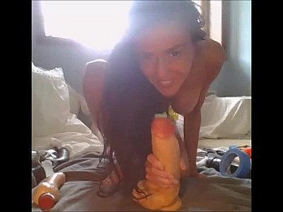 Camy girl anal dildo ride