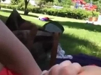 Risky anal sex at public pool