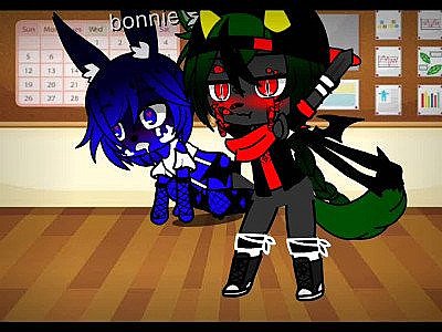 Night fox follows his little rabbit