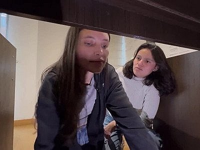 I didn't realize my maid was so hot, she bent down to clean the study