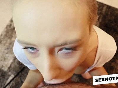 Step Sister's Mouth or Else? Amateur BDSM Blowjob