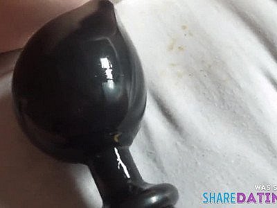 UK Swinger Milf Inflatable Butt Plug DP with Squirting