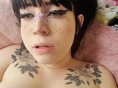 Naughty kitten plays with her pussy and cums