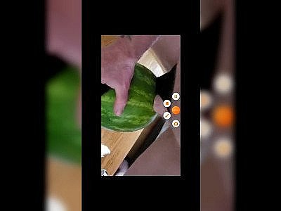 High on ecstasy fucking watermelon