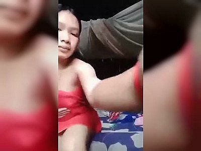 Slim Teen Fingering Virgin Hairy Pussy