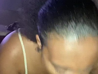 Ebony BBW POV Blowjob