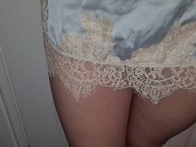 Sexy nightdress and see-through panties