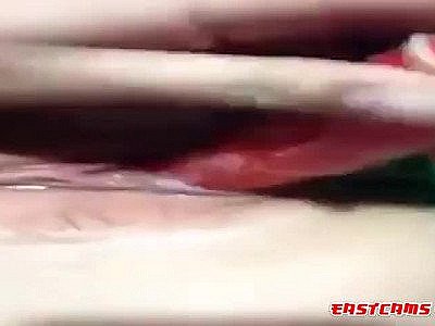 Cute Chinese girl squirting masturbation using toy
