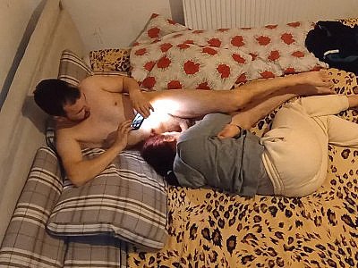 The stepfather takes advantage of the fact that we are alone and gives me all th