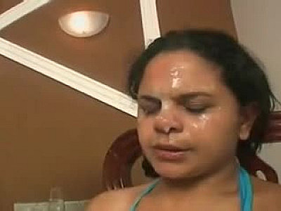 Stupid slave eats spit, snot and ass of 4 girls